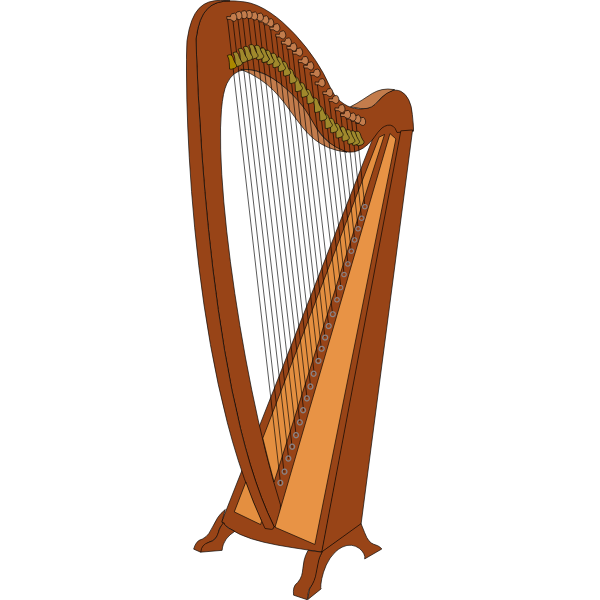 Harp vector illustration