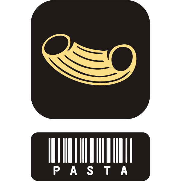 Pasta icon vector drawing