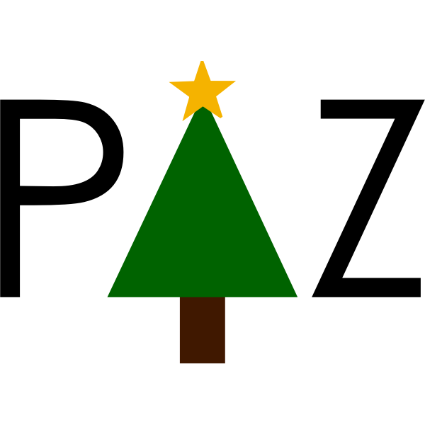 The peace of Christmas - green tree