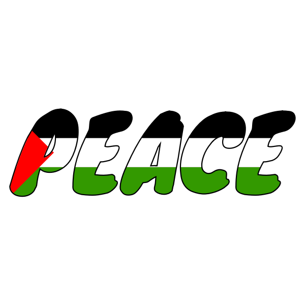 Peace for Palestine Vector Decal