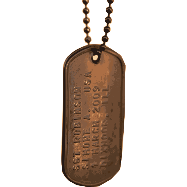 photorealistic dogtags