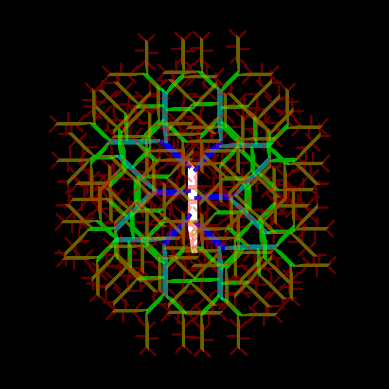 Fractal art with lines