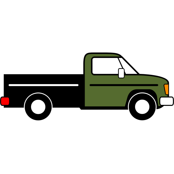 Pickup truck vector graphics