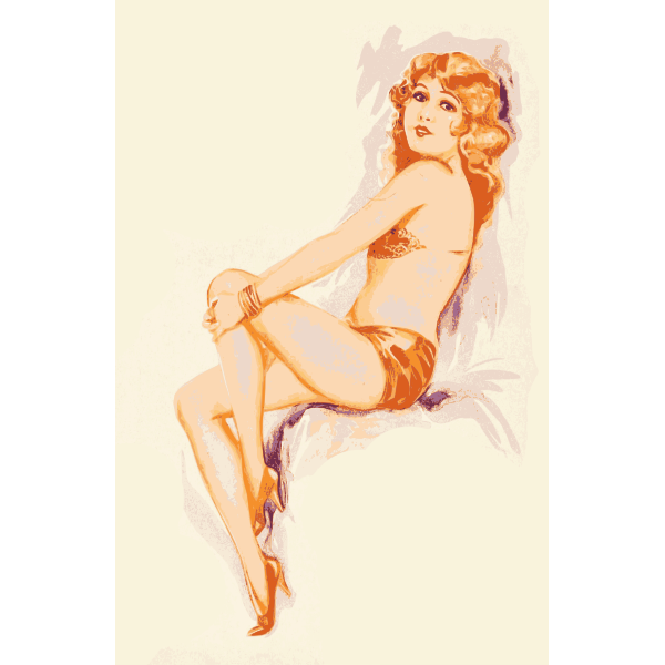 Pinup retro lady