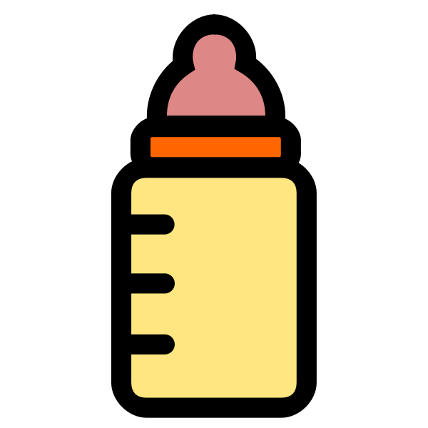 Vector baby bottle icon