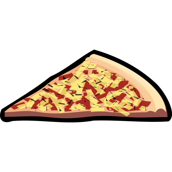 Capricciosa pizza vector clip art