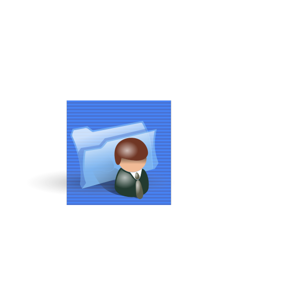 Image of blue user folder icon