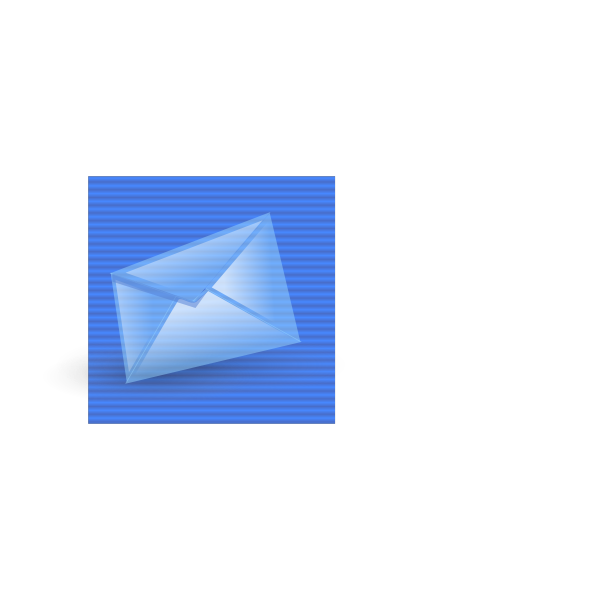 Blue background e-mail computer icon vector drawing