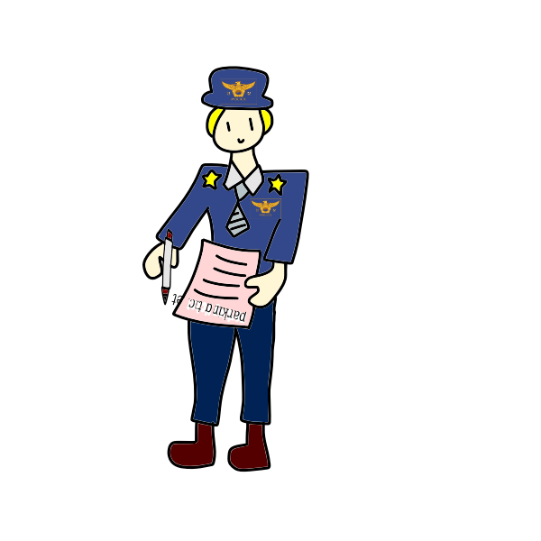 Police officer vector illustration