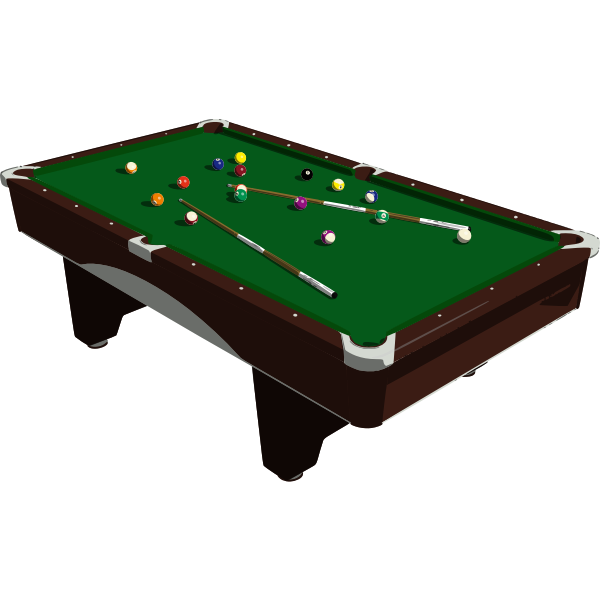 Pool table vector image