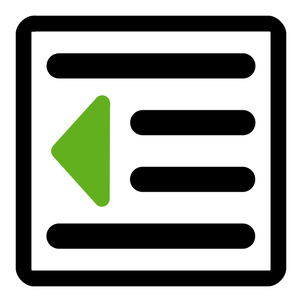 primary format decreaseindent