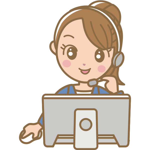 Female call centre worker vector image