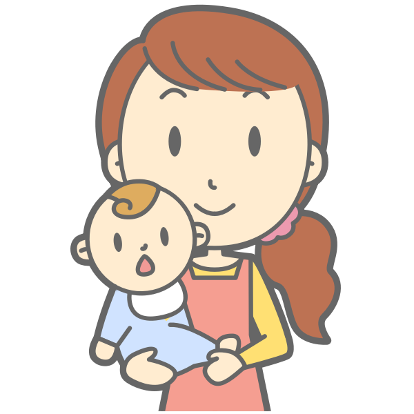 Mother and baby vector image