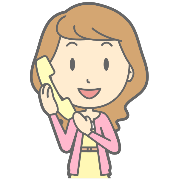 Woman using telephone