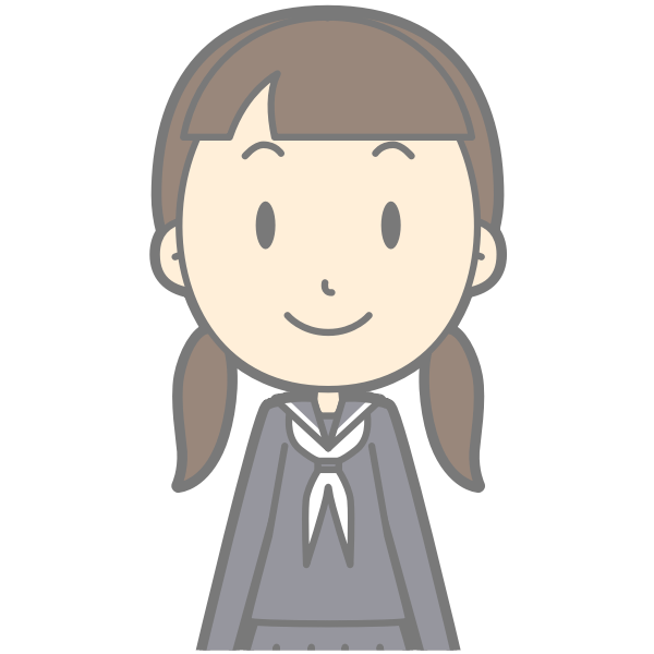 Schoolgirl in uniform vector image