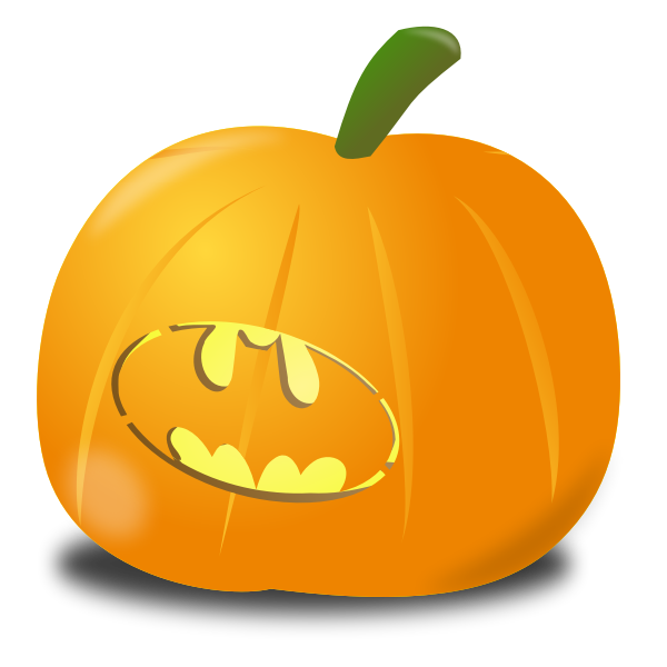 Bat pumpkin vector graphics