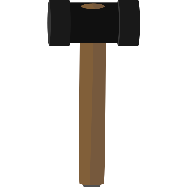 Vector illustration of club hammer