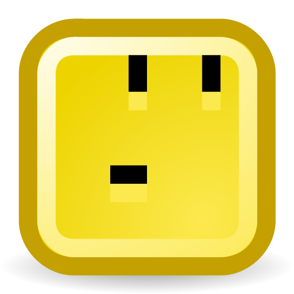 Joking smiley vector icon