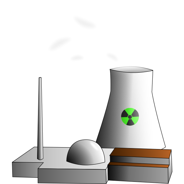 Nuclear reactor vector image