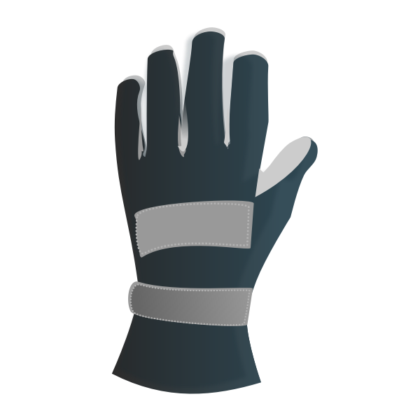 Leather racing glove vector image