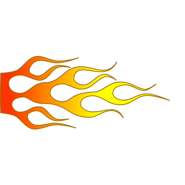 Racing flame vector image