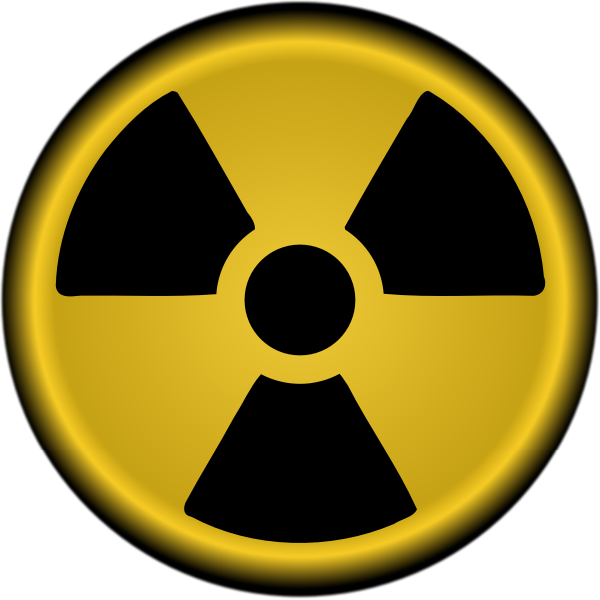 Vector clip art of nuclear radiation symbol