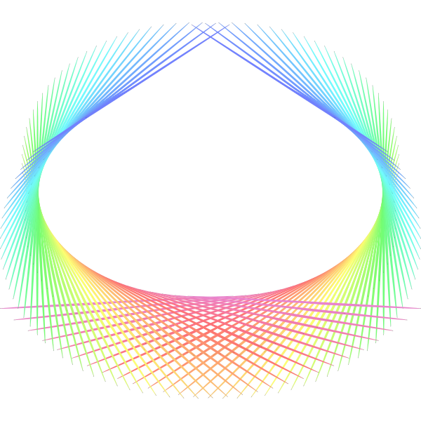 Rainbow abstract element