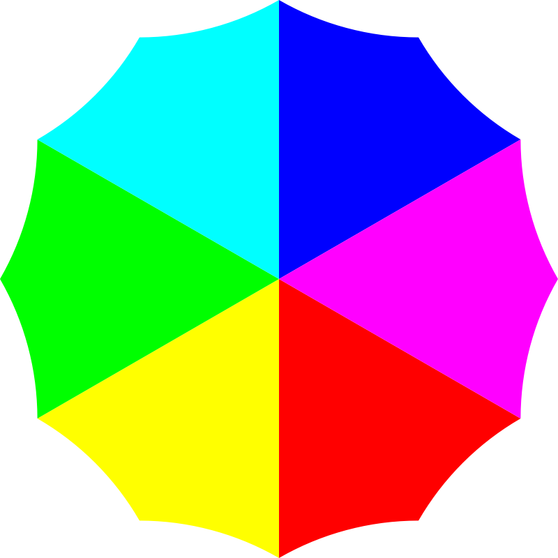 Rainbow umbrella