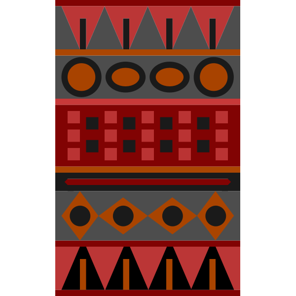 Red Aztec pattern