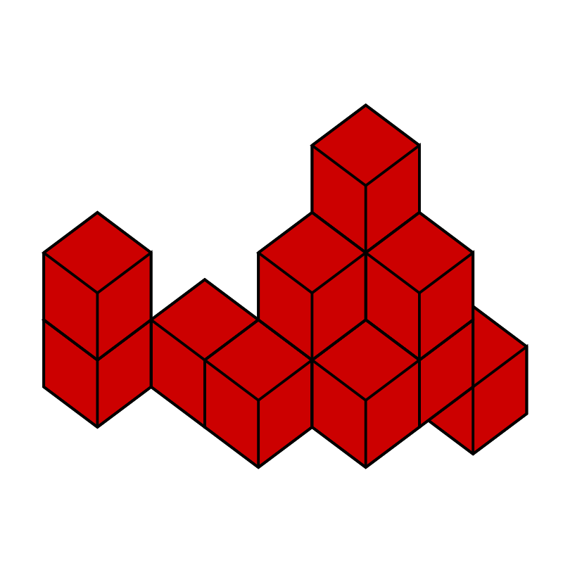 Red cubes