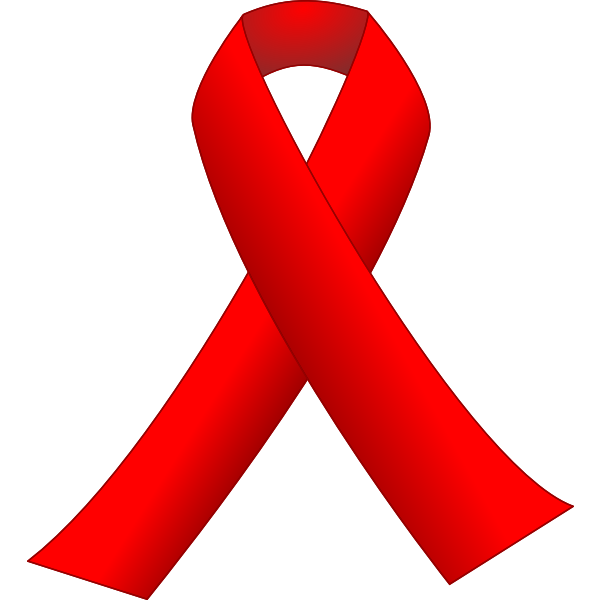 Red awareness ribbon