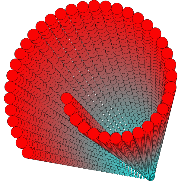 Spiral geometric shape