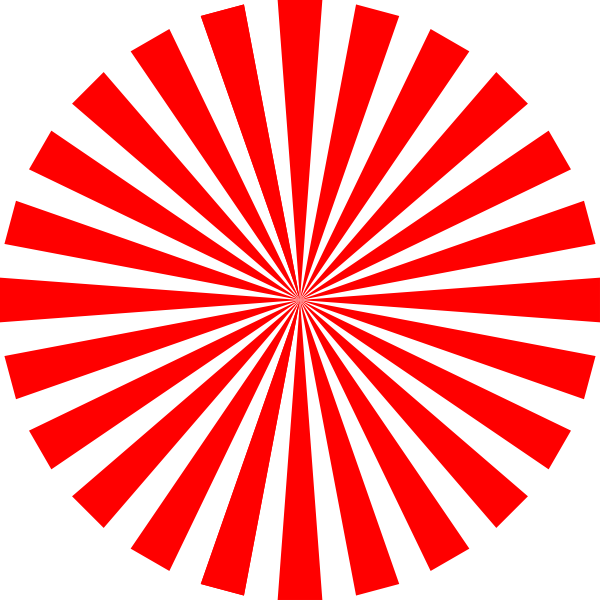 red basic star burst