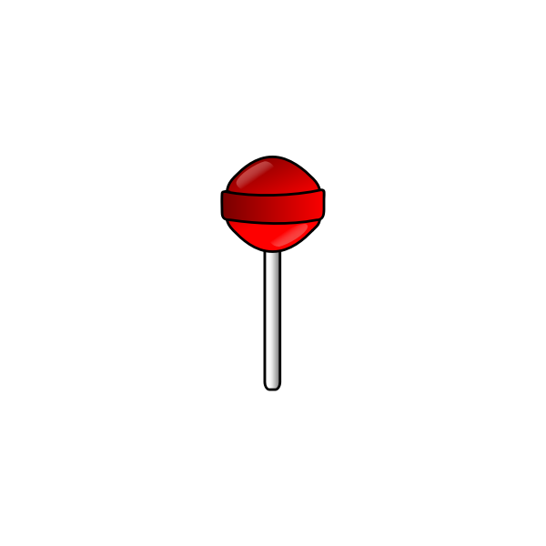 Red lollipop vector clip art