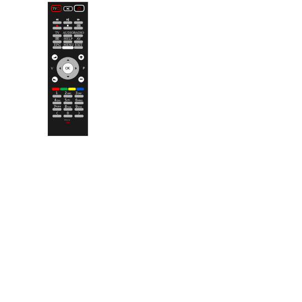 Remote control symbol