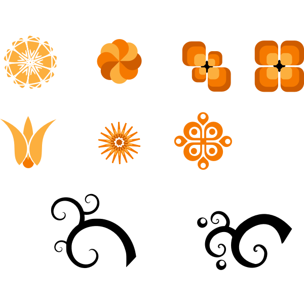 Set of design elements