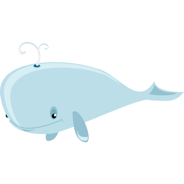 Animated blue whale