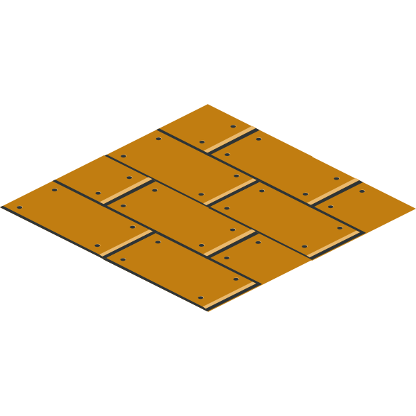 Brown floor tiles pattern vector illustration