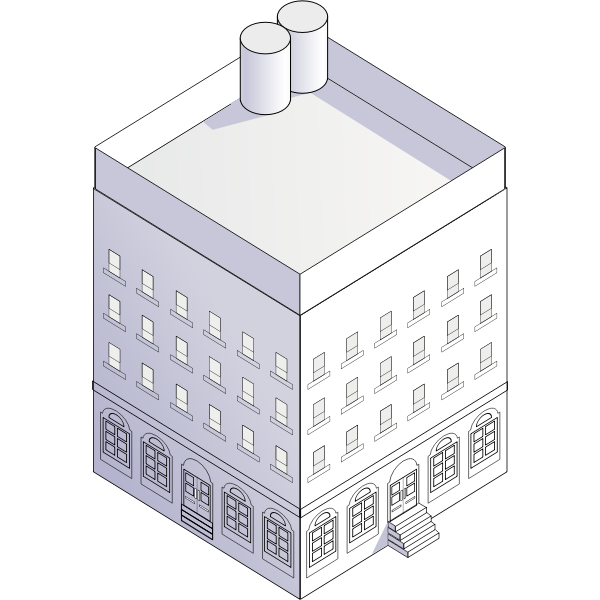 Block house vector image