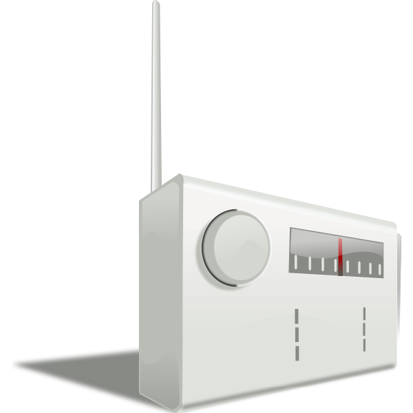 Radio receiver vector graphics