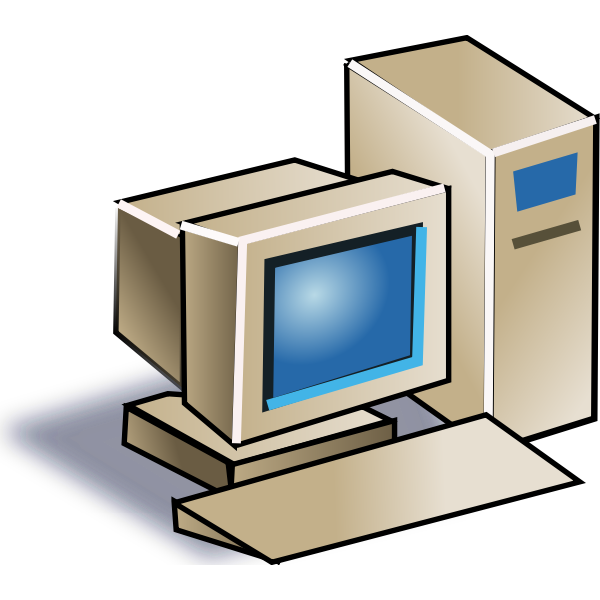 Old style computer vector image