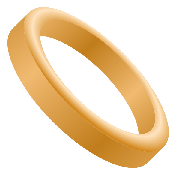 Vector image of wedding band