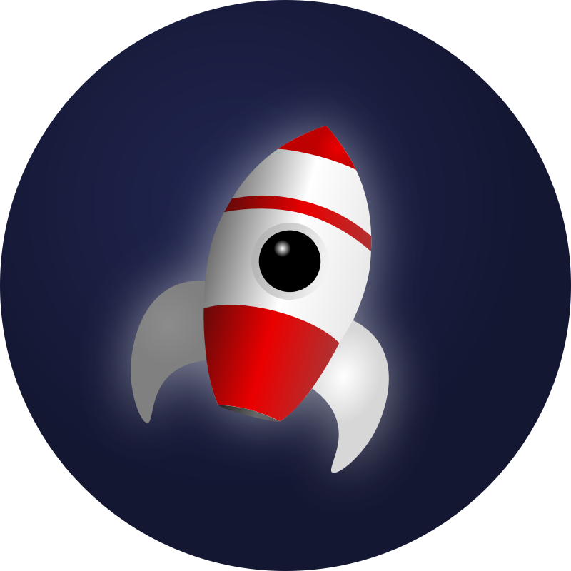 Toy rocket vector image