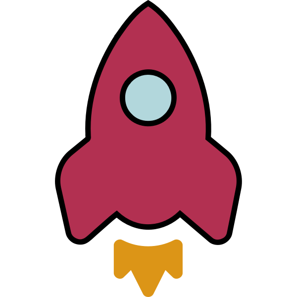 Colored rocket