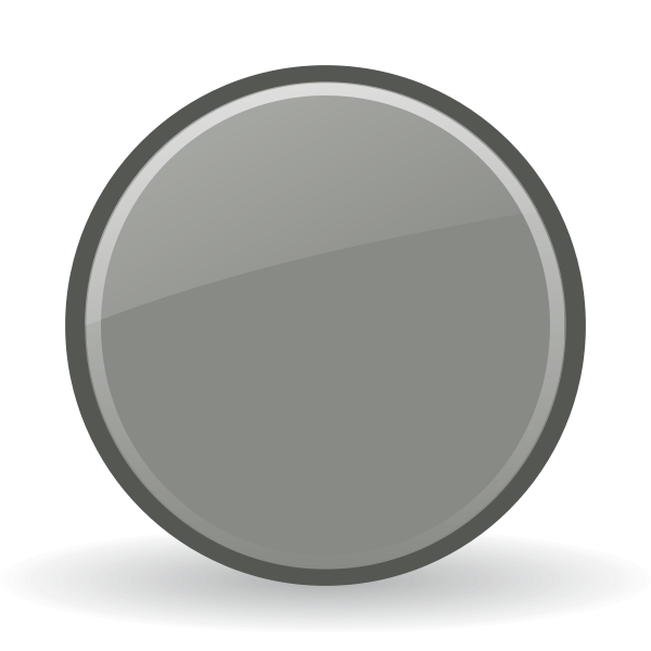 Grey shiny button vector clip art