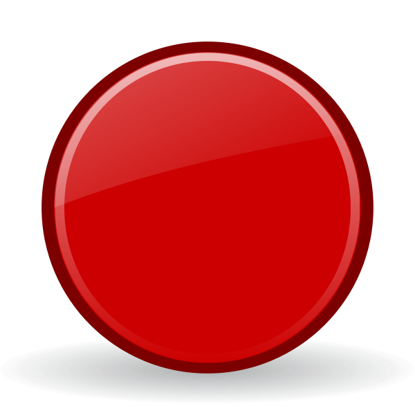 Vector graphics of red record button with a shadow