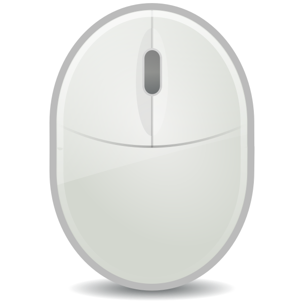 Old cordless mouse vector graphics