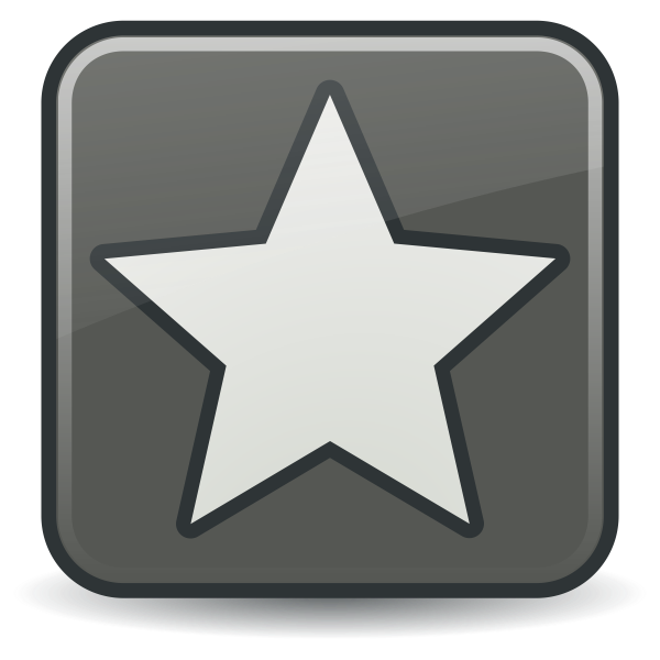 Vector graphics of grayscale star icon