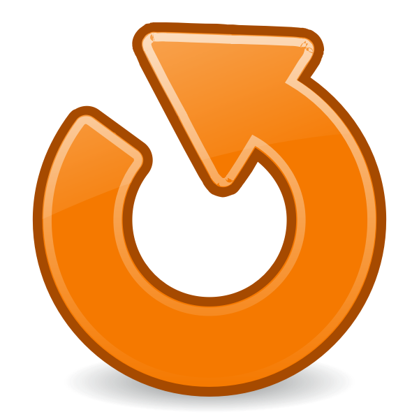 Orange upgrade arrow