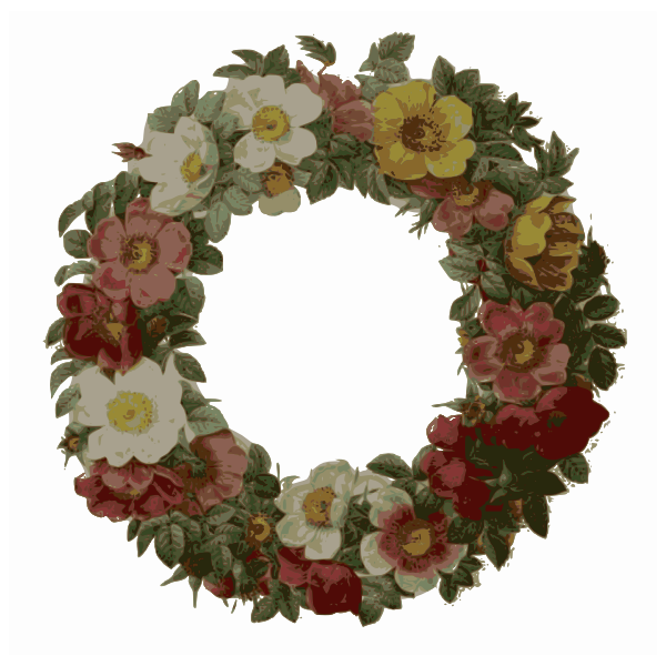 rose wreath color